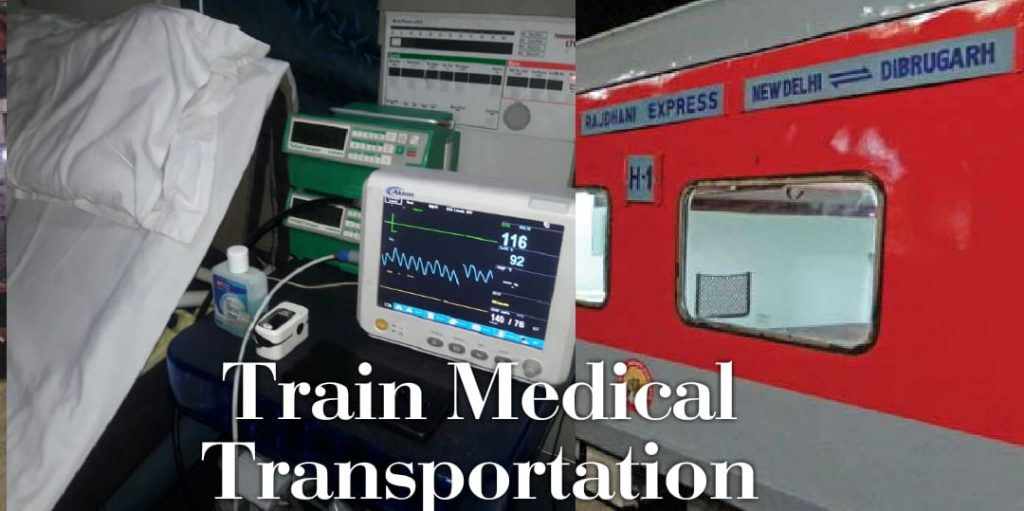 Train Ambulance Services in India, Railway Medical Ambulance in India
